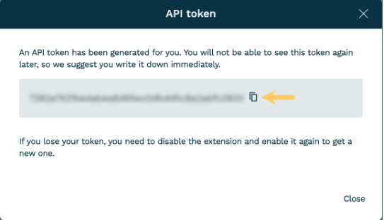 API Token generation