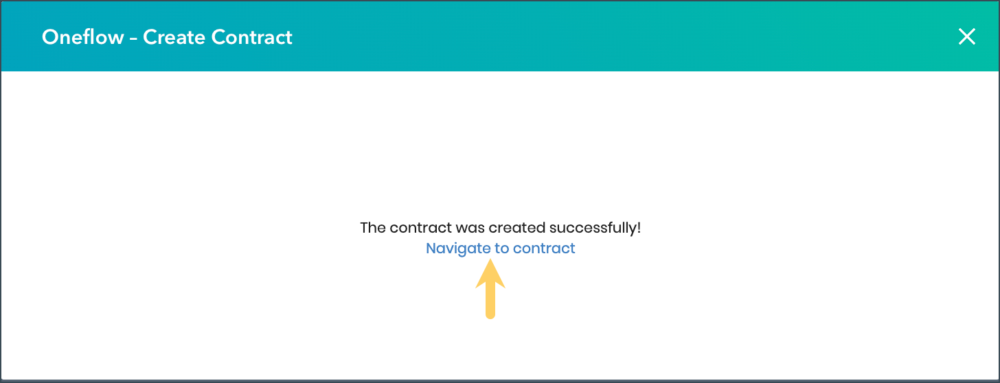 Navigate to contract button