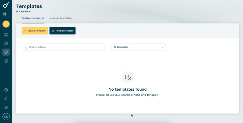 Setting the template group to Jobylon Template