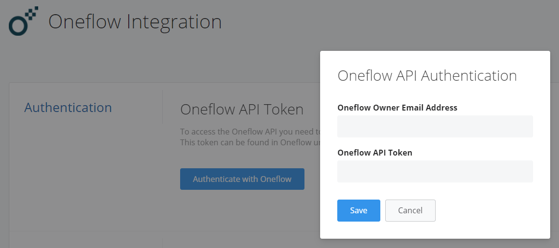 Entering API credentials in Membrain