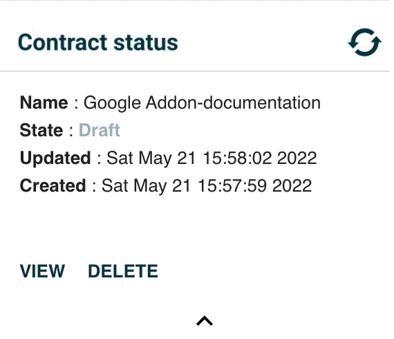 Contract status list