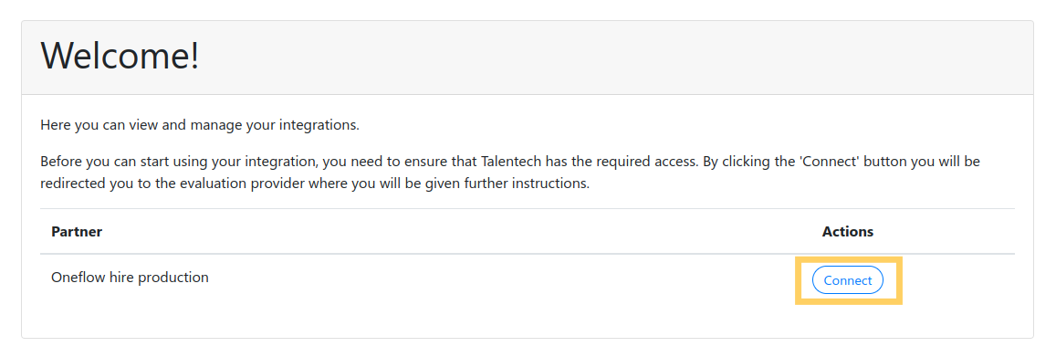 Connecting Oneflow in Talentech ReachMee