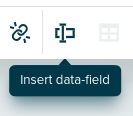 Insert data field icon