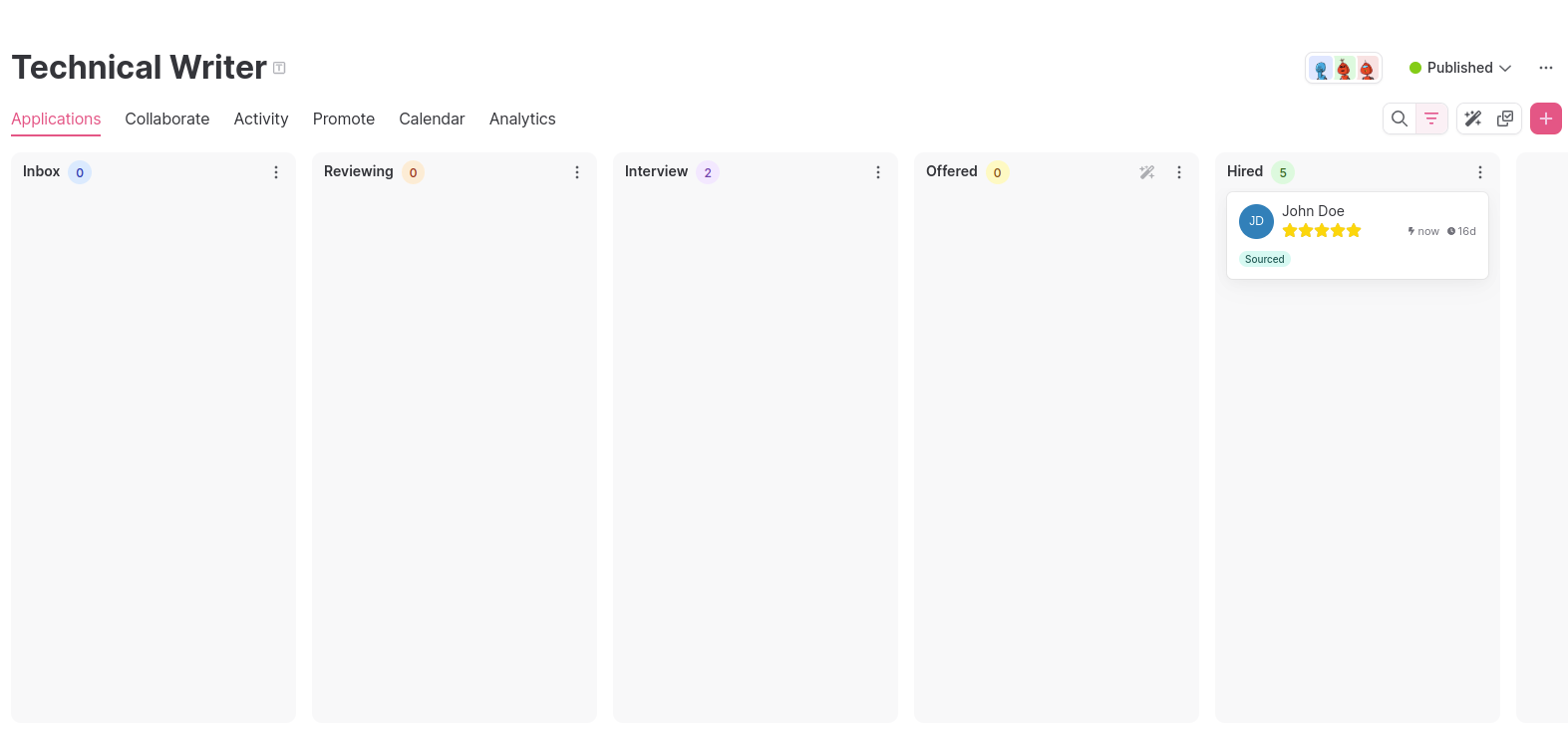 Draft contract in Oneflow