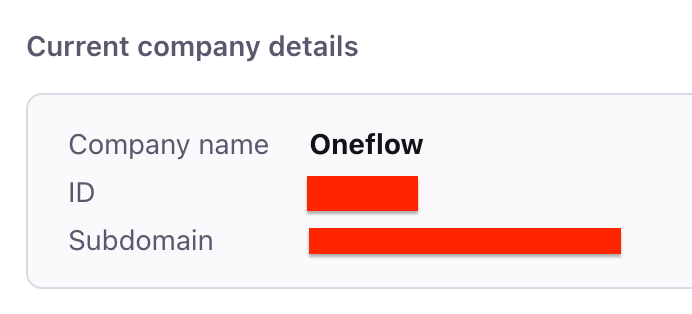 Copy Company ID
