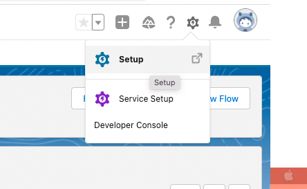Flows list in Salesforce Setup