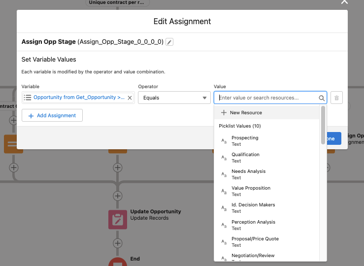 Paths for different contract states in the Flow
