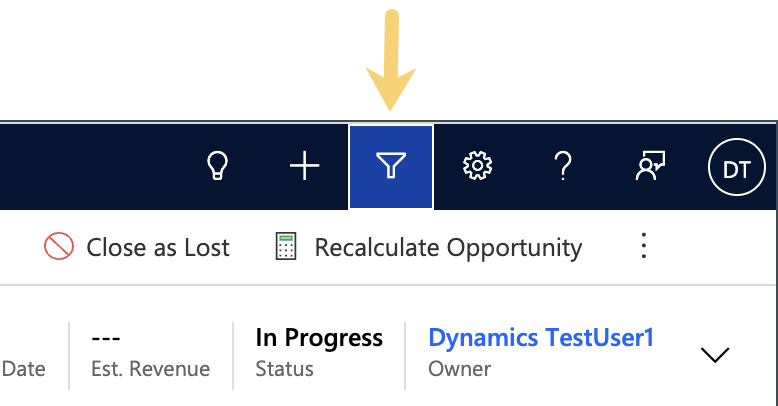 Advanced Find Button