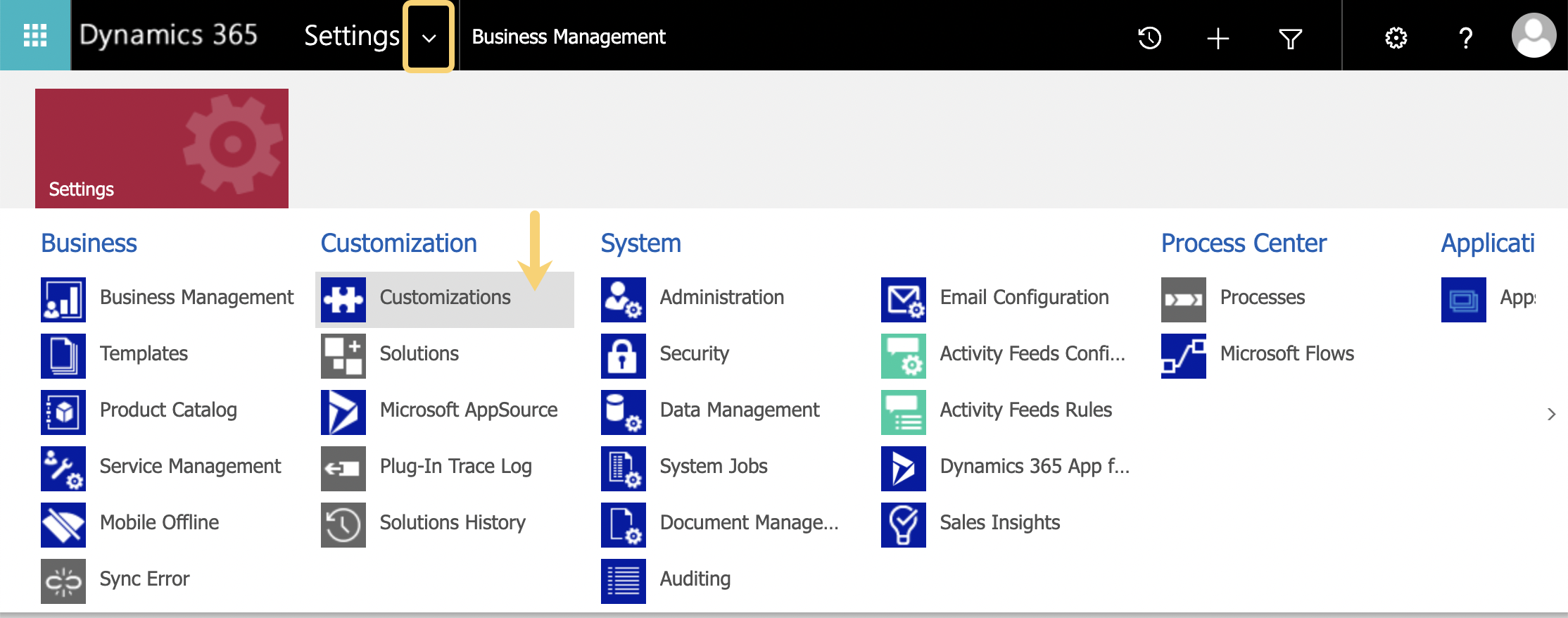 Customize the System Menu