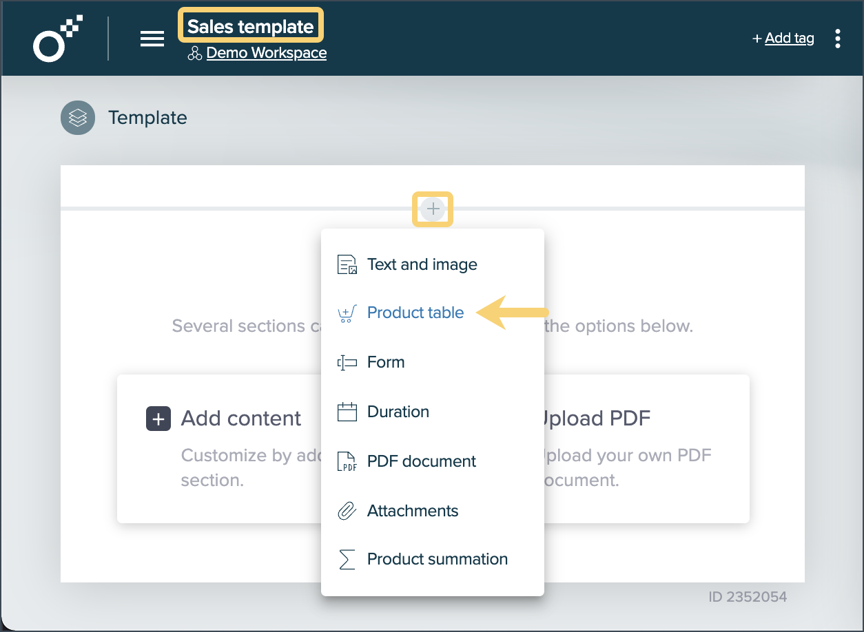 Add Product Table