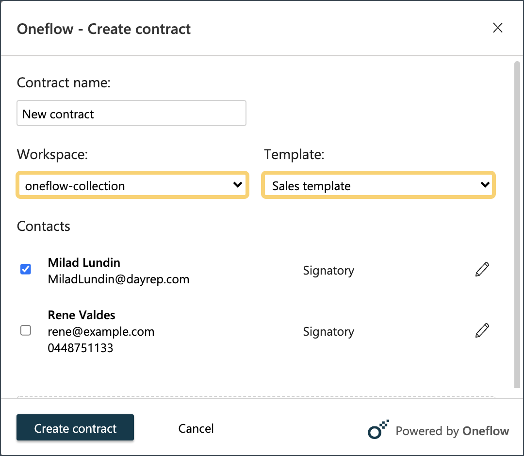 Products in Contract