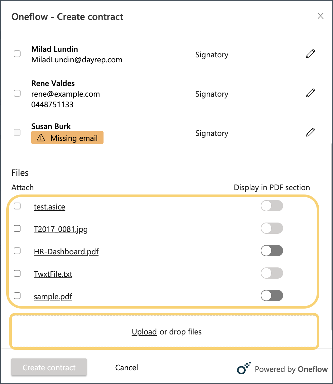 Upload Files