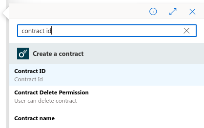 Contract Id field populated
