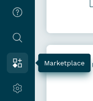 Marketplace in Oneflow side panel