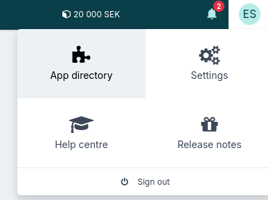 Access App directory in Upsales
