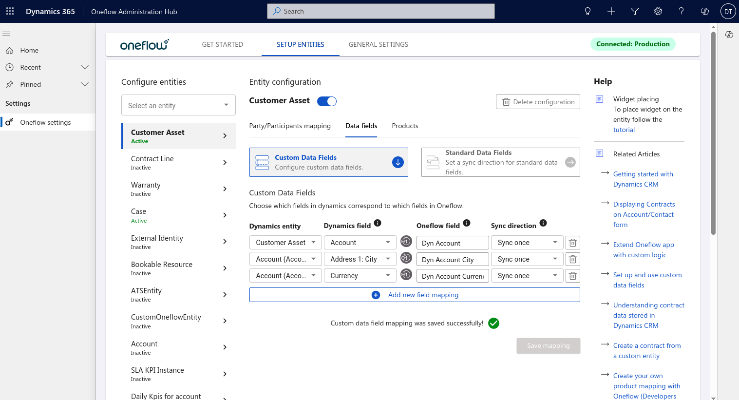 Data Fields Tab