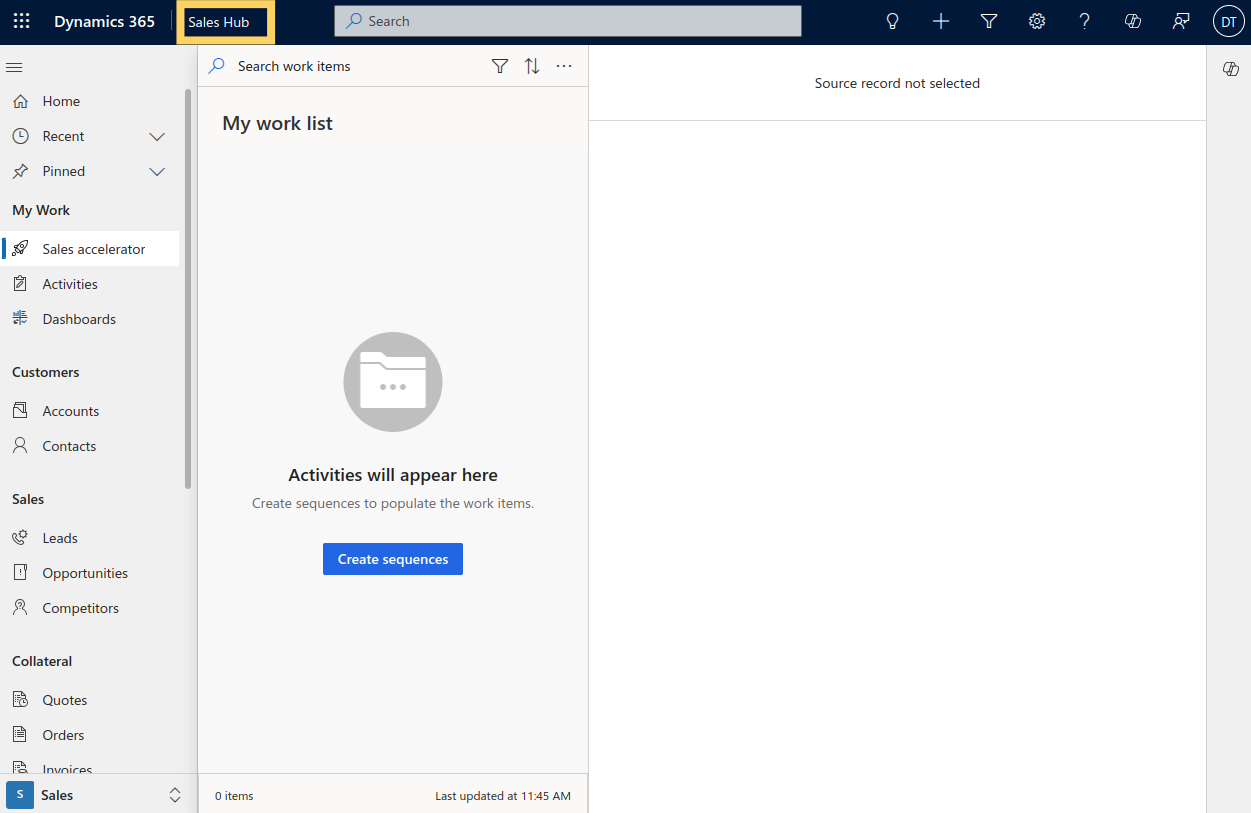 Dynamics 365 App Menu