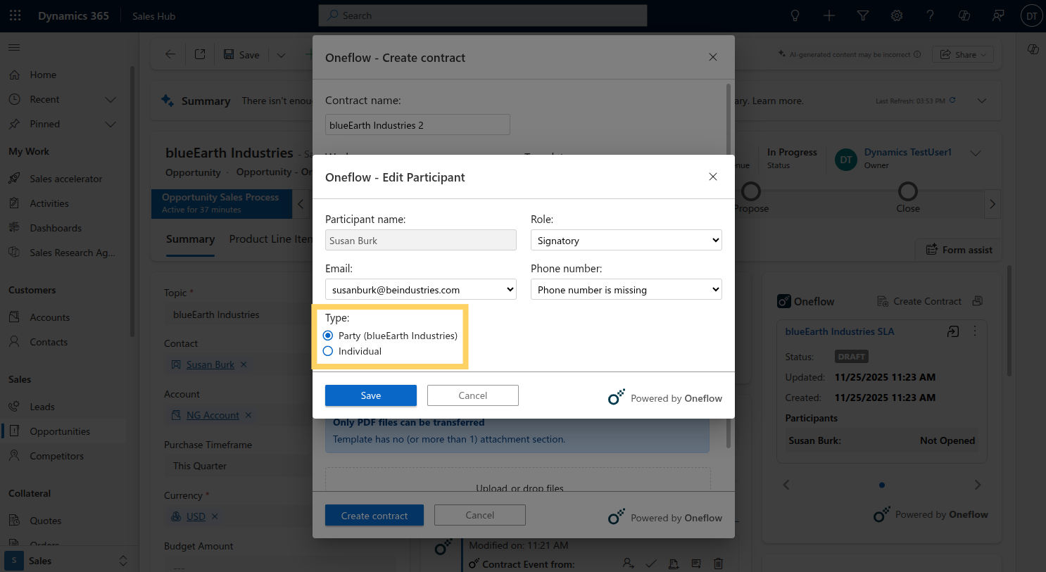 Select Participant Type